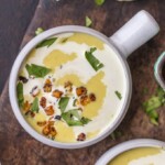 This smoky, sweet, and spicy CURRIED CORN BISQUE is one of our absolute favorite soups. Perfect for Fall and oh so flavorful.