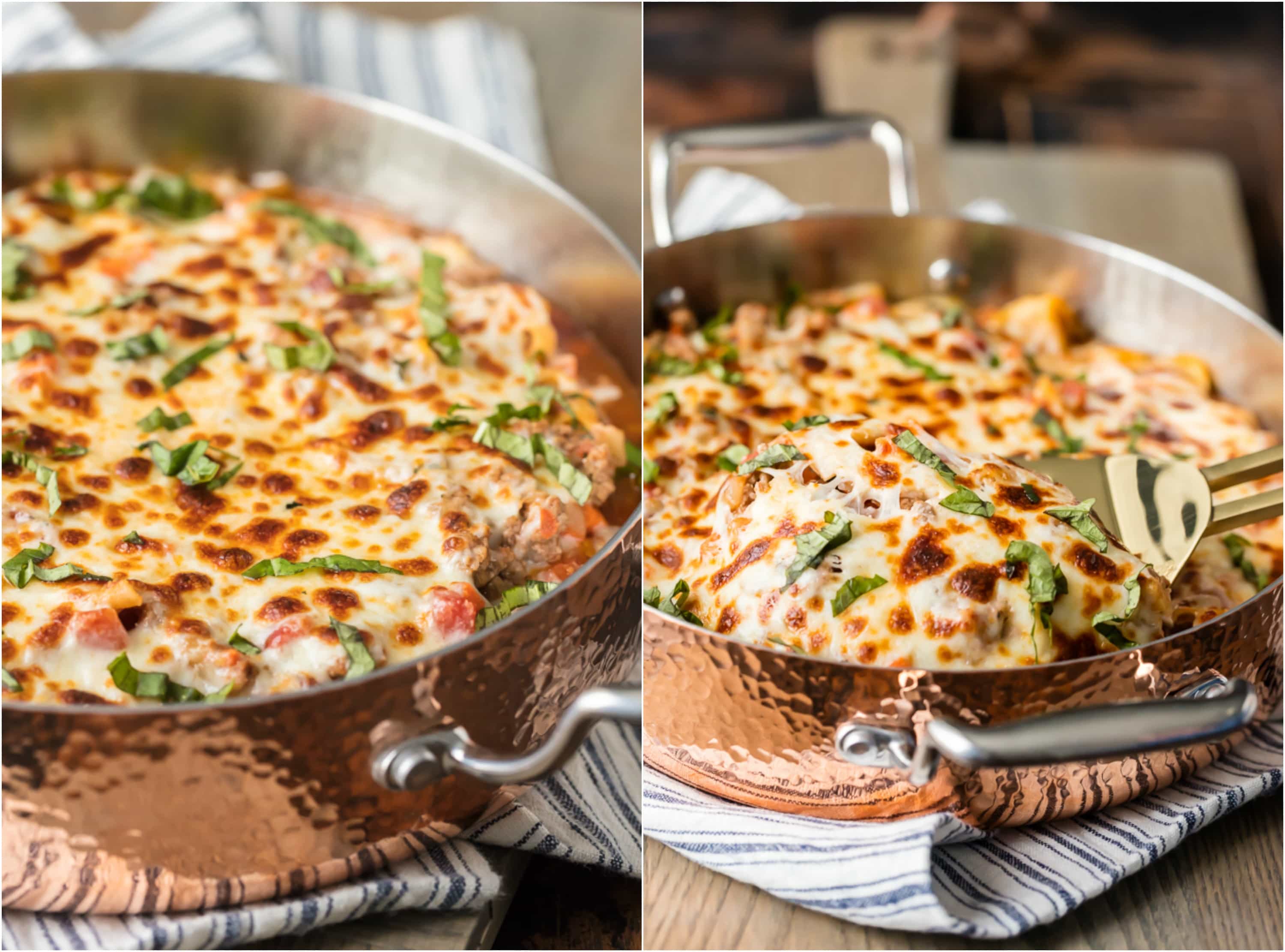 Can you believe this Skinny Cheat's Lasagna is only 8 Weight Watchers Points? It's secretly thickened up with extra vegetables like carrots, zucchini, and celery, making it the perfect healthy comfort food. You'll still feel like you're indulging, without the guilt. We LOVE this recipe!