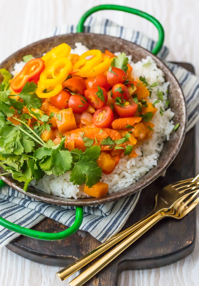 healthy vegetable curry recipe with rice