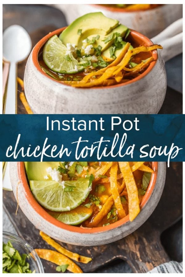 This INSTANT POT CHICKEN TORTILLA SOUP is so flavorful, comforting, easy, and perfect! The entire family will love this classic recipe with a pressure cooker twist.