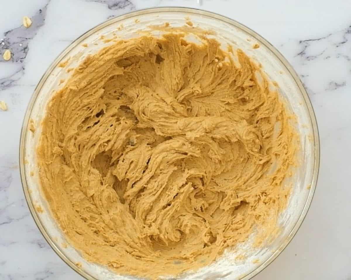 Dry and wet ingredients combined.