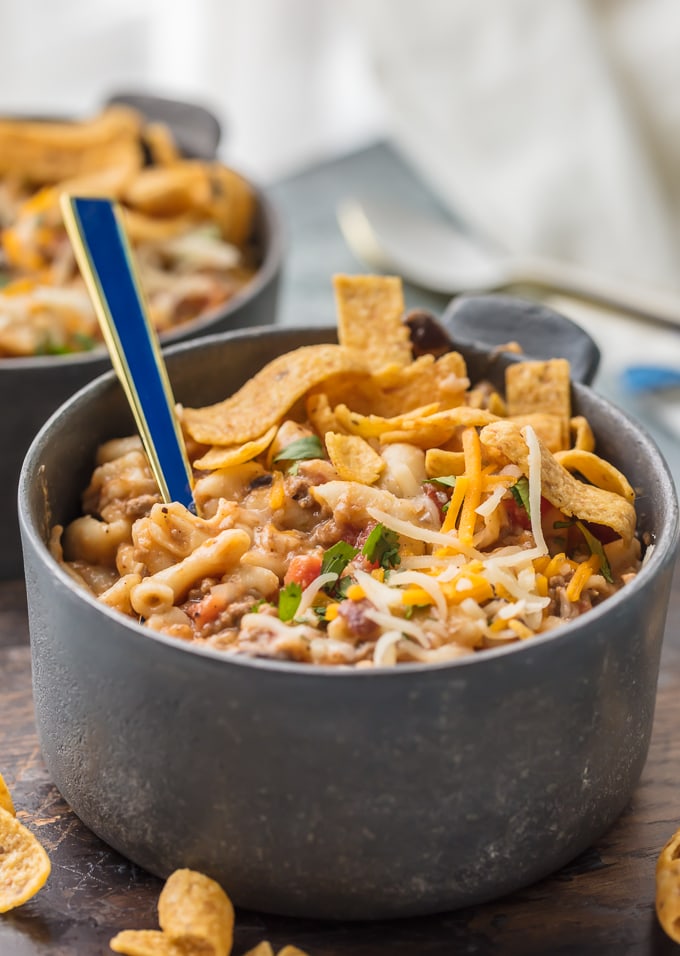 Instant Pot Chili Frito Pie - Eating in an Instant