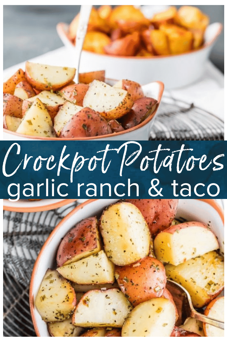 Crock Pot Potatoes Recipe Taco or Garlic Ranch Potatoes {VIDEO}
