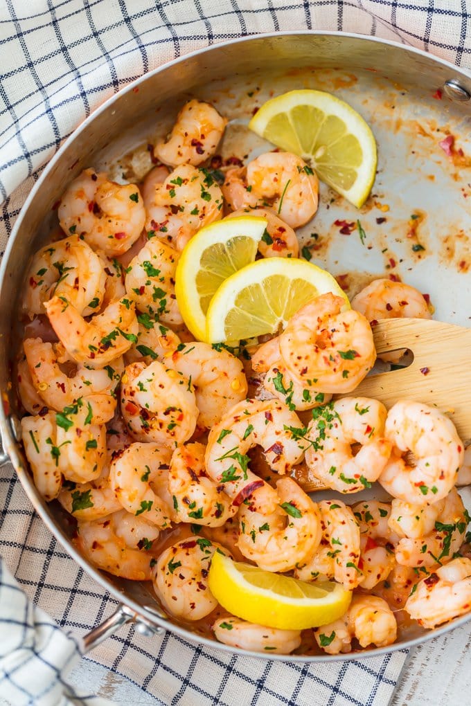 Garlic Butter Shrimp Recipe - Spicy & Easy Shrimp {VIDEO}