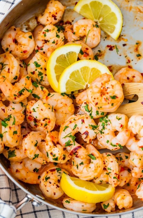 Garlic Butter Shrimp Recipe - Spicy & Easy Shrimp {VIDEO}