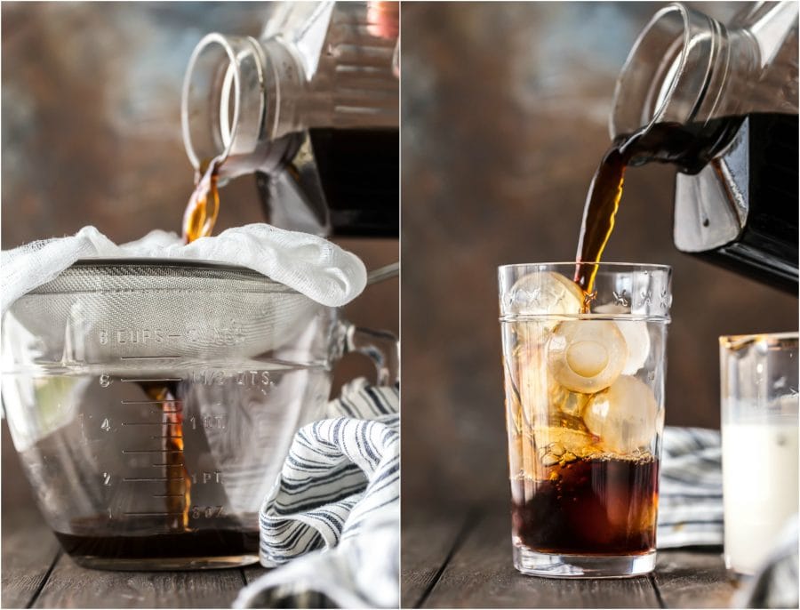 step by step photos of how to make iced coffee at home