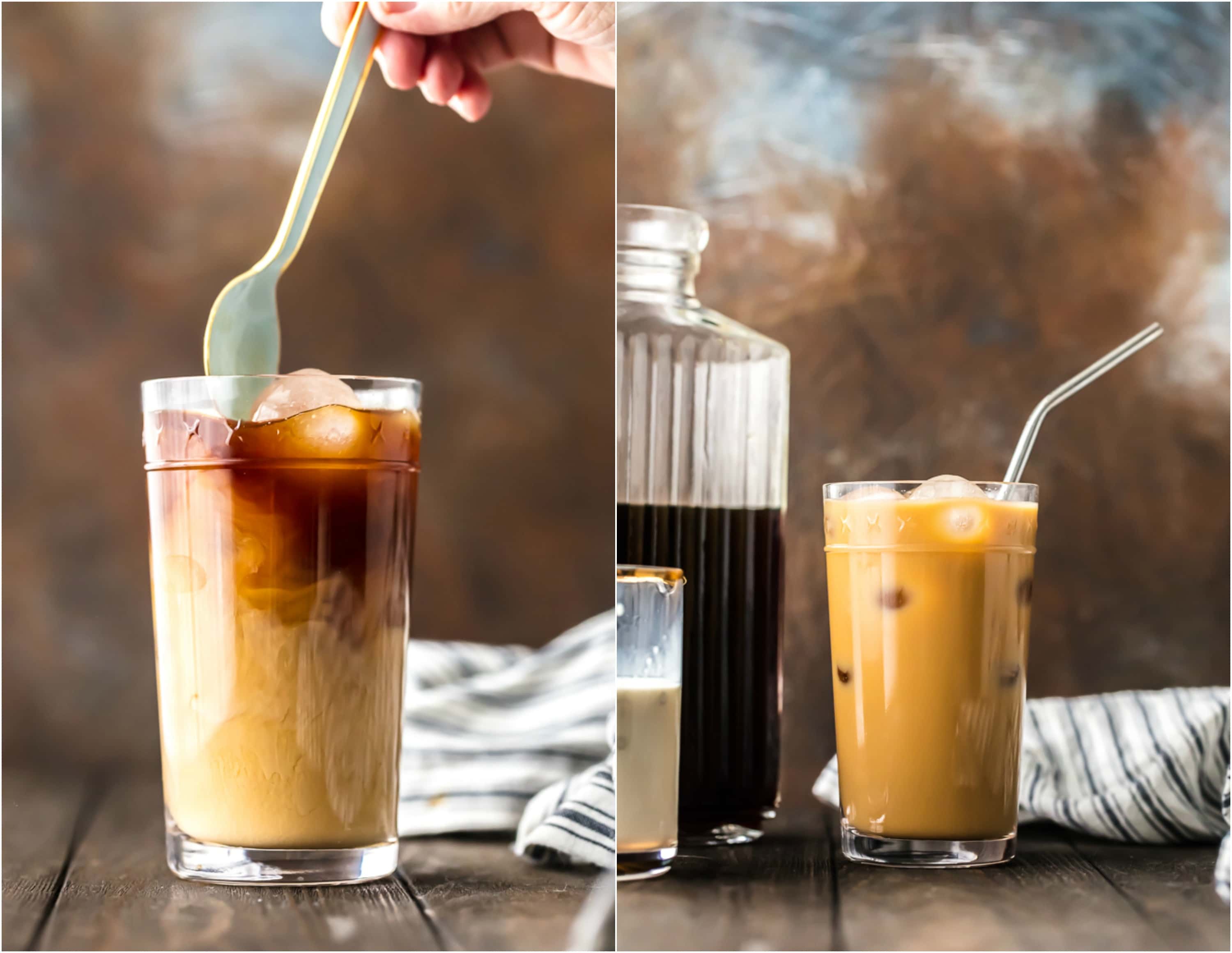 stirring ice coffee recipe