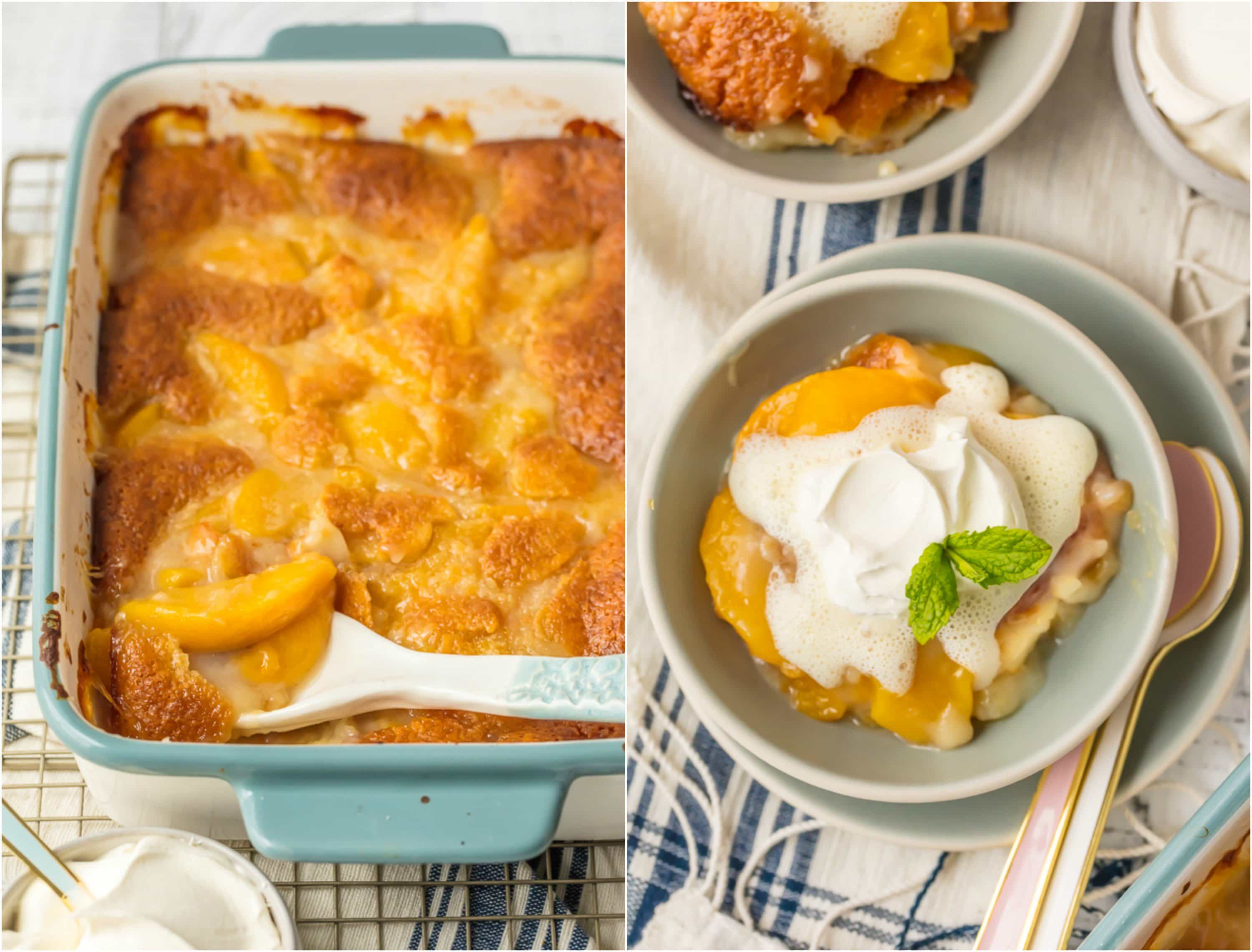 Easy Peach Cobbler Recipe (Made with Canned Peaches) VIDEO