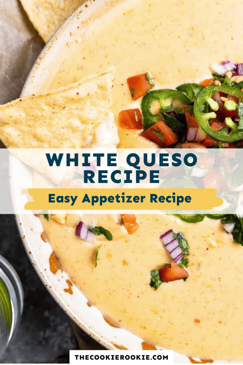 Easy white queso recipe.