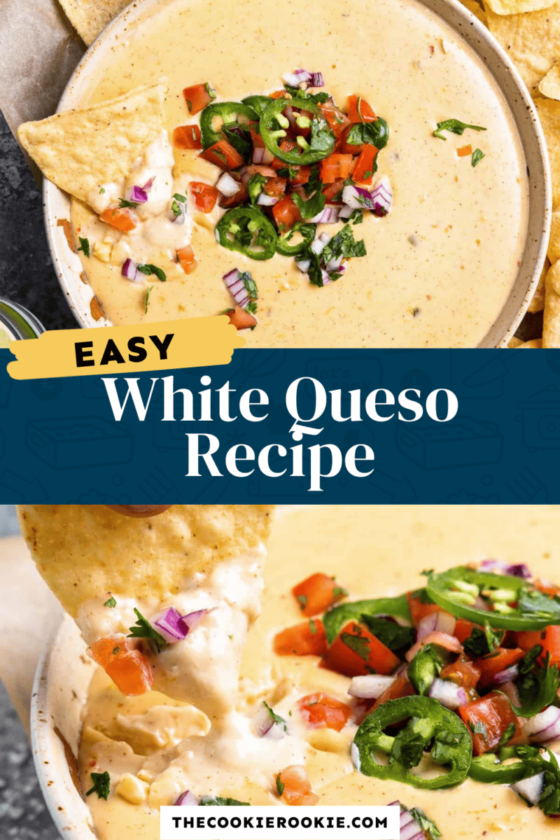 Quick white queso recipe.