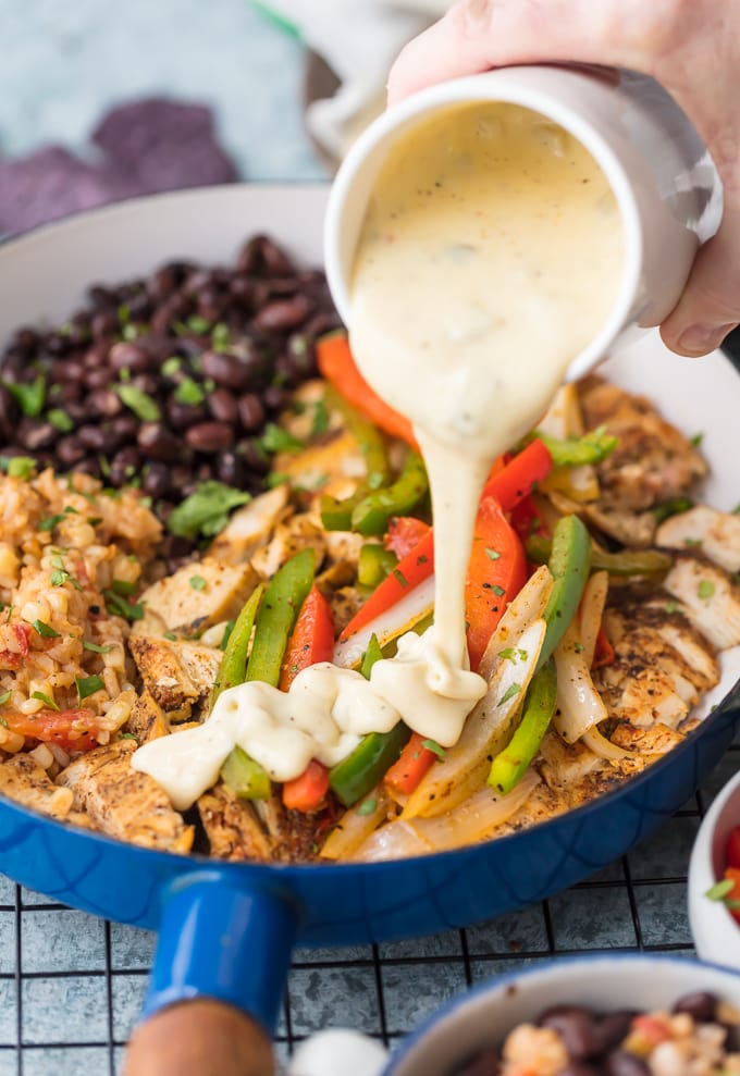 Queso Smothered Chicken Skillet, The Food Cafe