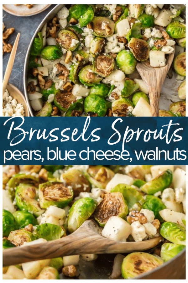 pear, bleu cheese, walnut brussel sprout pinterest photo