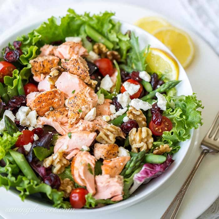 Salmon Asparagus Salad | Saving Room for Dessert