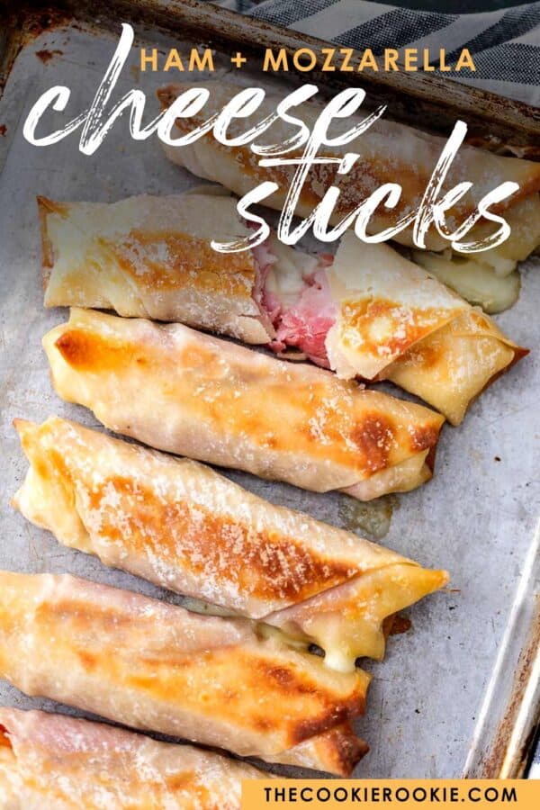 baked cheese sticks - pinterest image
