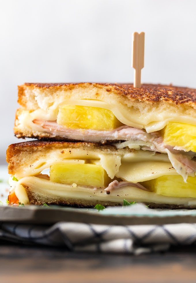 Hawaiian Pizza Grilled Cheese is my favorite Grilled Cheese Recipe for busy days and nights. Tips and tricks for how to make the PERFECT Grilled Cheese included in this delicious sandwich loaded with cheese, ham, and pineapple. This Pizza Grilled Cheese is a delicious twist on a classic recipe loved by both kids and adults!
