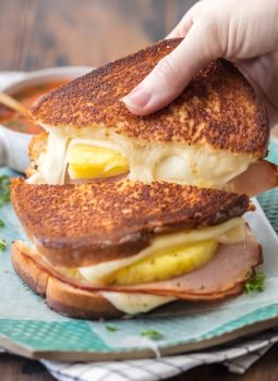 Hawaiian Pizza Grilled Cheese is my favorite Grilled Cheese Recipe for busy days and nights. Tips and tricks for how to make the PERFECT Grilled Cheese included in this delicious sandwich loaded with cheese, ham, and pineapple. This Pizza Grilled Cheese is a delicious twist on a classic recipe loved by both kids and adults!