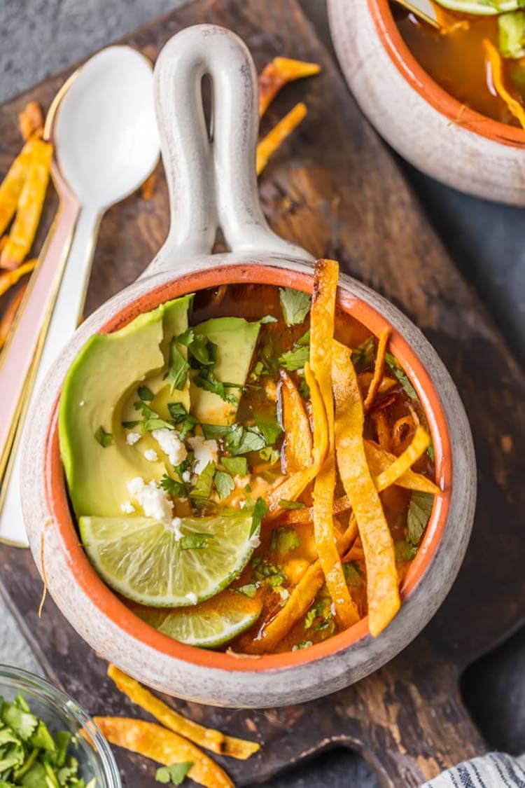 Instant Pot Chicken Tortilla Soup | The Cookie Rookie