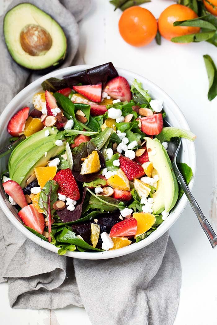 Orange Strawberry Avocado Salad | Ambitious Kitchen