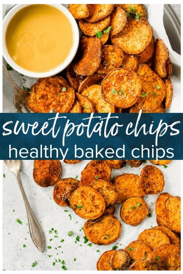 Sweet potato chips are a great healthy side dish that can go with just about anything! They are so easy and so much better than store-bought (deep fried) chips. This Baked Sweet Potato Chips Recipe is a go to for a fun and delicious but HEALTHY side dish. These Sweet Potato Chips are coated with a delicious spice blend and then baked and not fried. If you've wondered how to make Sweet Potato Chips crispy and addicting, today is your day!