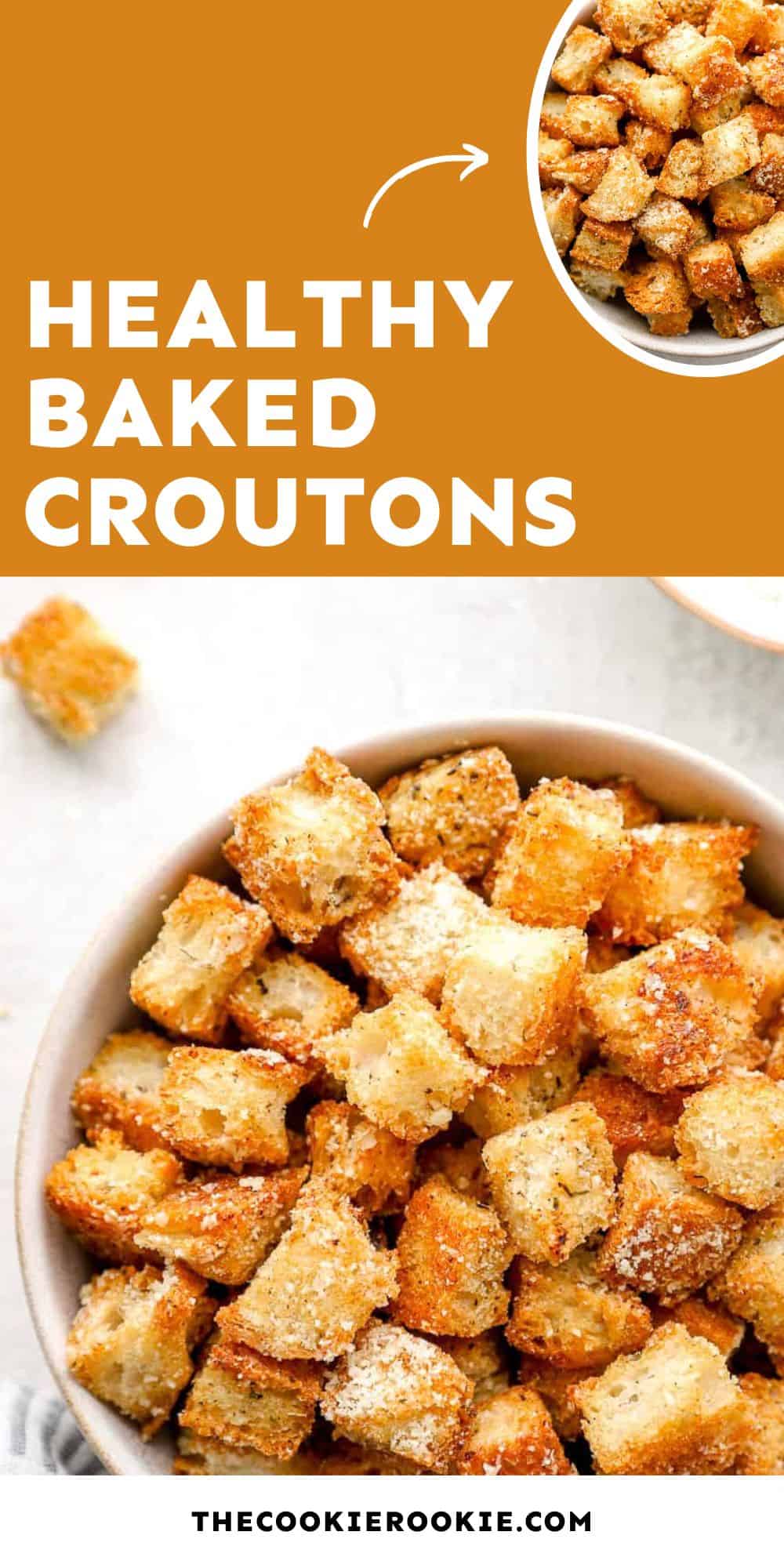 Homemade Croutons pin image