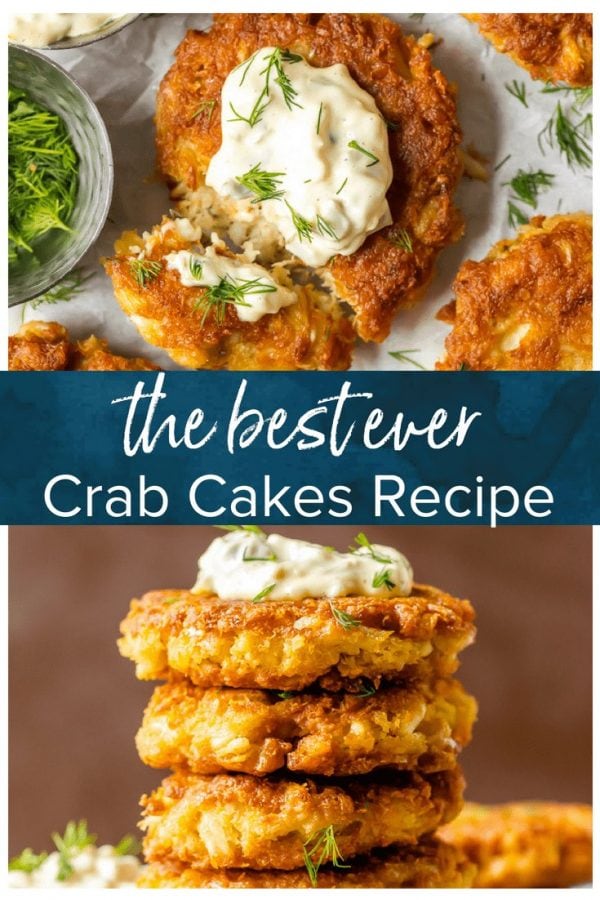 The BEST CRAB CAKE RECIPE is right here in front of you! I loooove fresh, crispy crab cakes, and these Baltimore Crab Cakes are really hitting the spot. This crab cake recipe is my ideal seafood dinner, and once we add on the homemade tartar sauce...YUM! I can't get enough of these things.