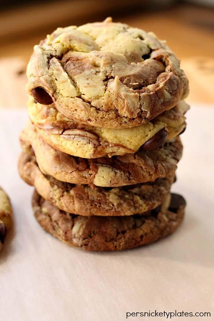 Marble Cookies With Cake Mix Marble Cookies With Cake Mix