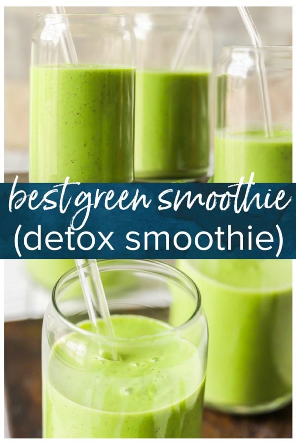 This Creamy Green Smoothie Recipe is all your need to have the most amazing morning any day of the week. This Green Detox Smoothie is filled with light and fresh ingredients like pineapple, spinach, apple, kale, banana, Greek Yogurt, and more. This Green Goddess Smoothie Recipe will make you feel bright and sunny first thing in the morning, after workouts, or any time you  whip one up. SO delicious, easy, and healthy!