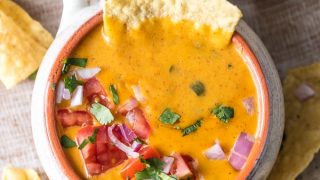 Healthy Queso (Skinny Cheese Dip Recipe)