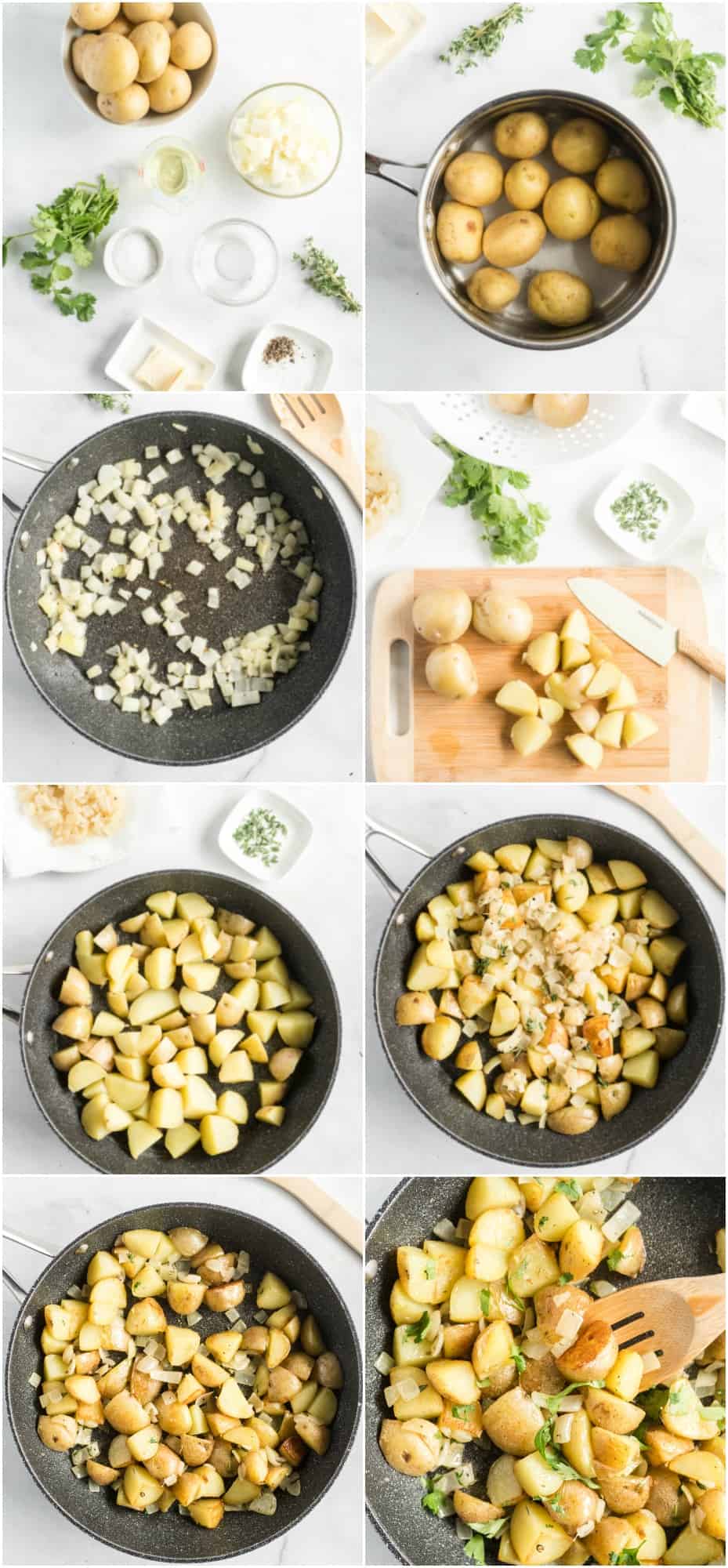 step by step photos of how to make home fries