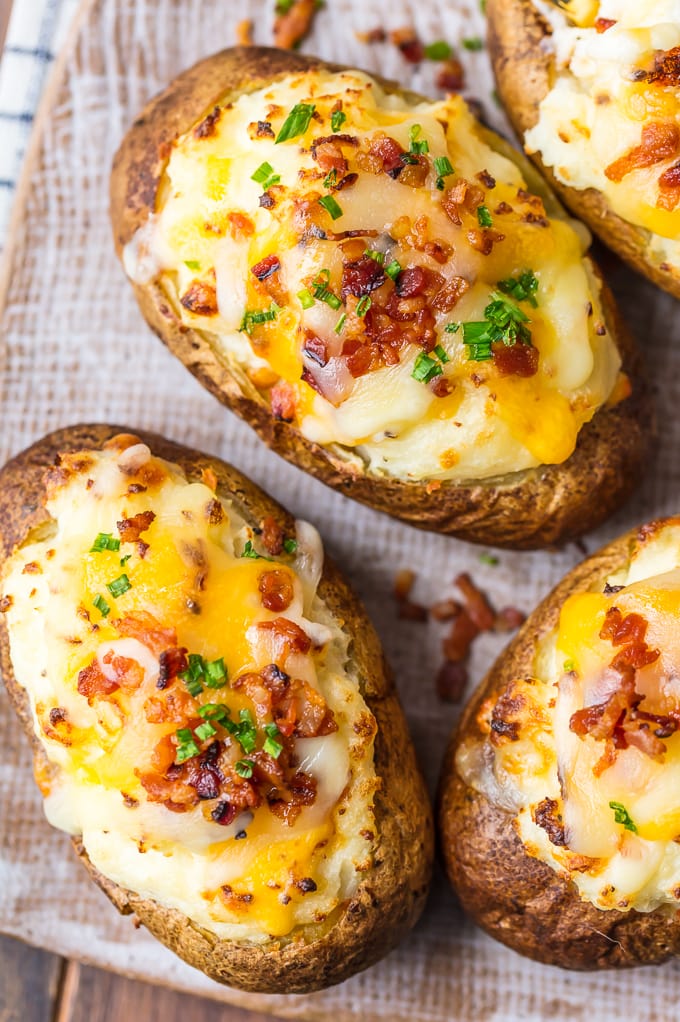 Twice Baked Potatoes Recipe {VIDEO} - The Cookie Rookie