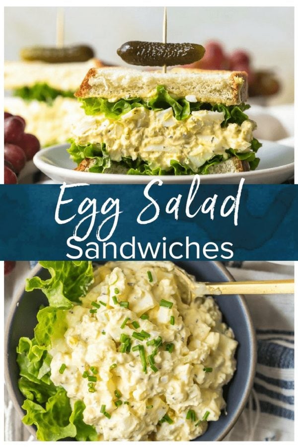 This classic Egg Salad Sandwich recipe is the perfect easy lunch recipe. Learn how to make egg salad sandwiches with the perfect mix of eggs, mayonnaise, and herbs.