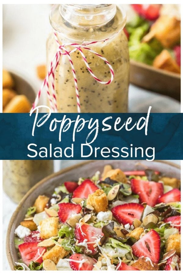 This light Poppy Seed Dressing Recipe is the perfect summer salad dressing. Make this delicious homemade poppy seed salad dressing for all of your fresh salads!