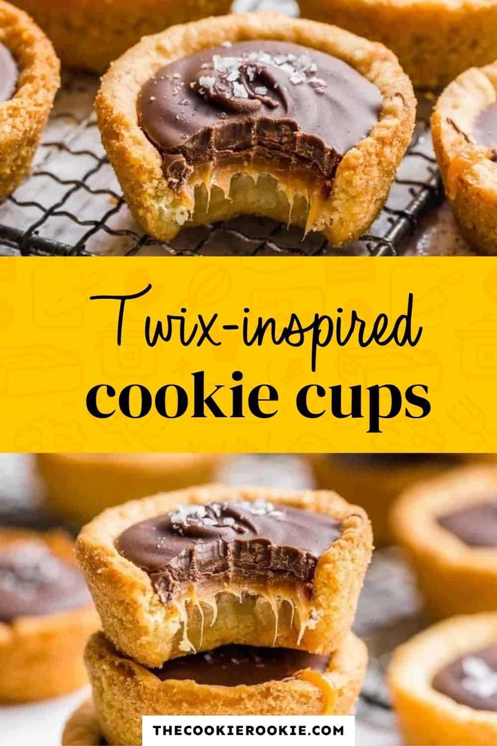 Twix Cookie Cups pin image