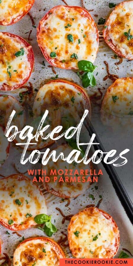 baked tomatoes pinterest collage