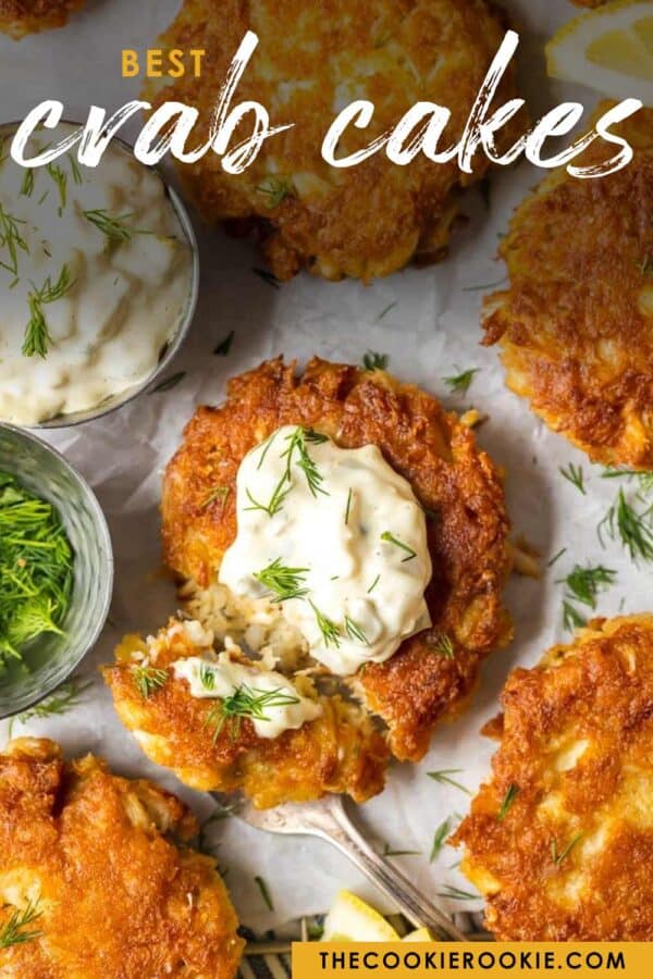 crab cakes pinterest image