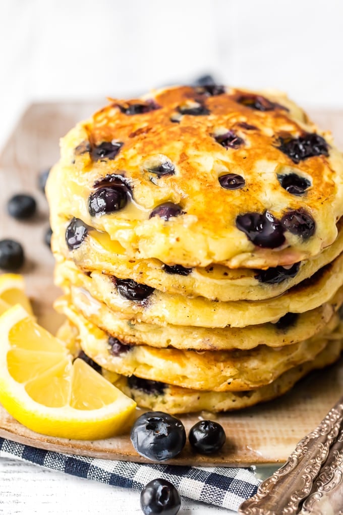 Classic blueberry pancake recipe