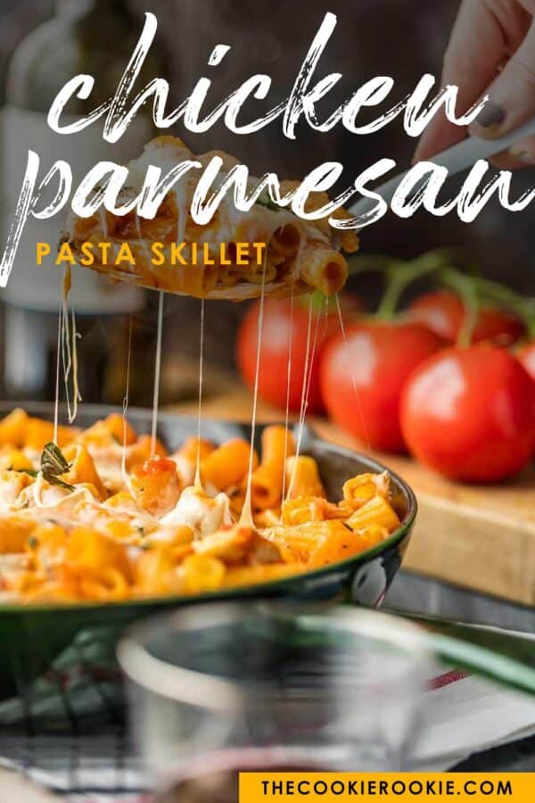 chicken parmesan pasta pinterest image