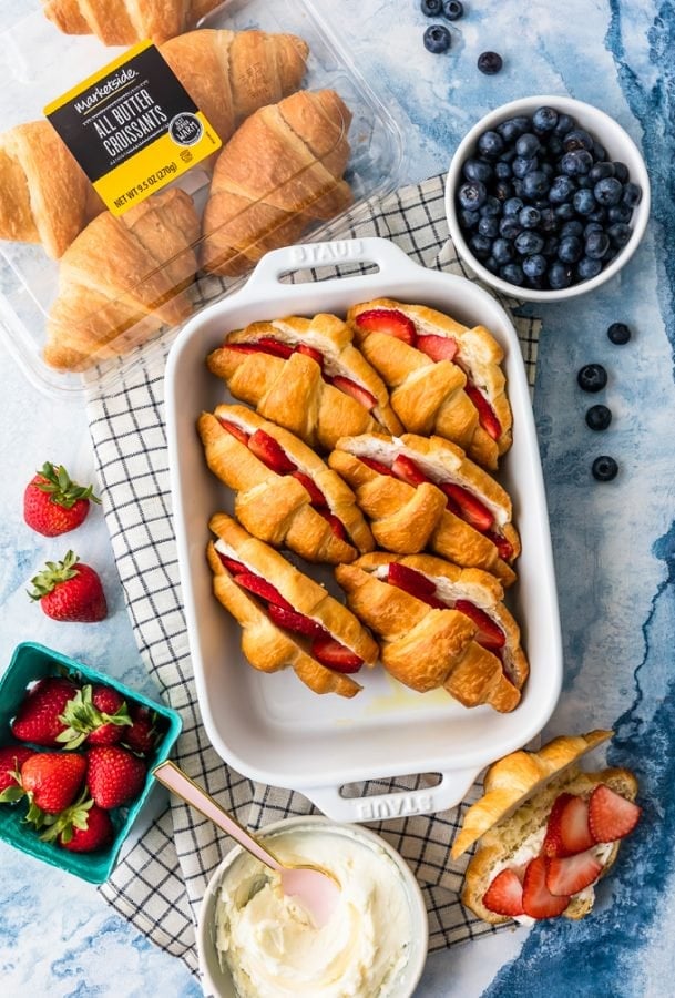 Croissant French Toast Casserole with Berries and Cream Recipe The