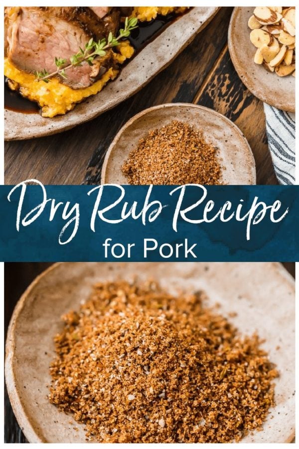 This dry rub recipe is the best dry rub for pork tenderloin, pork chops, or other cuts of pork. The mix of herbs & spices naturally complements the meat & fills it with flavor!