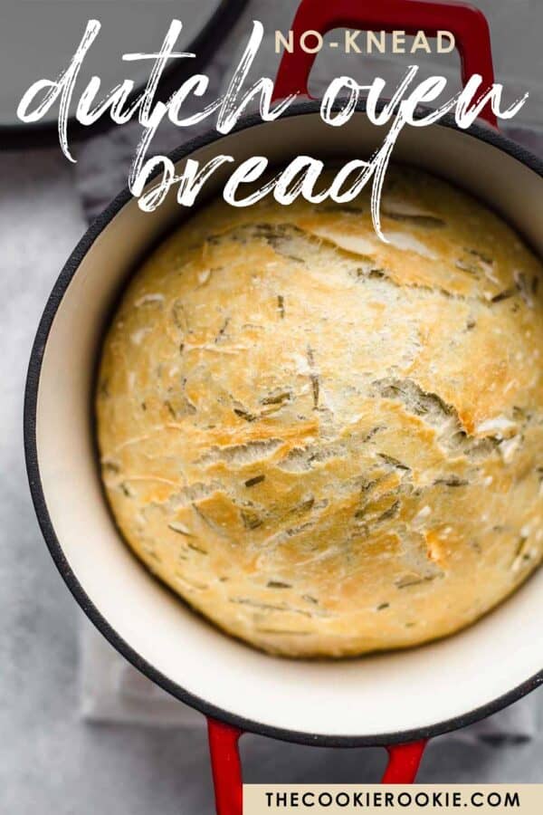 Overnight Rosemary Dutch Oven Bread - The Savory Cipolla