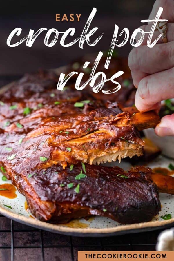 crock pot ribs pinterest image