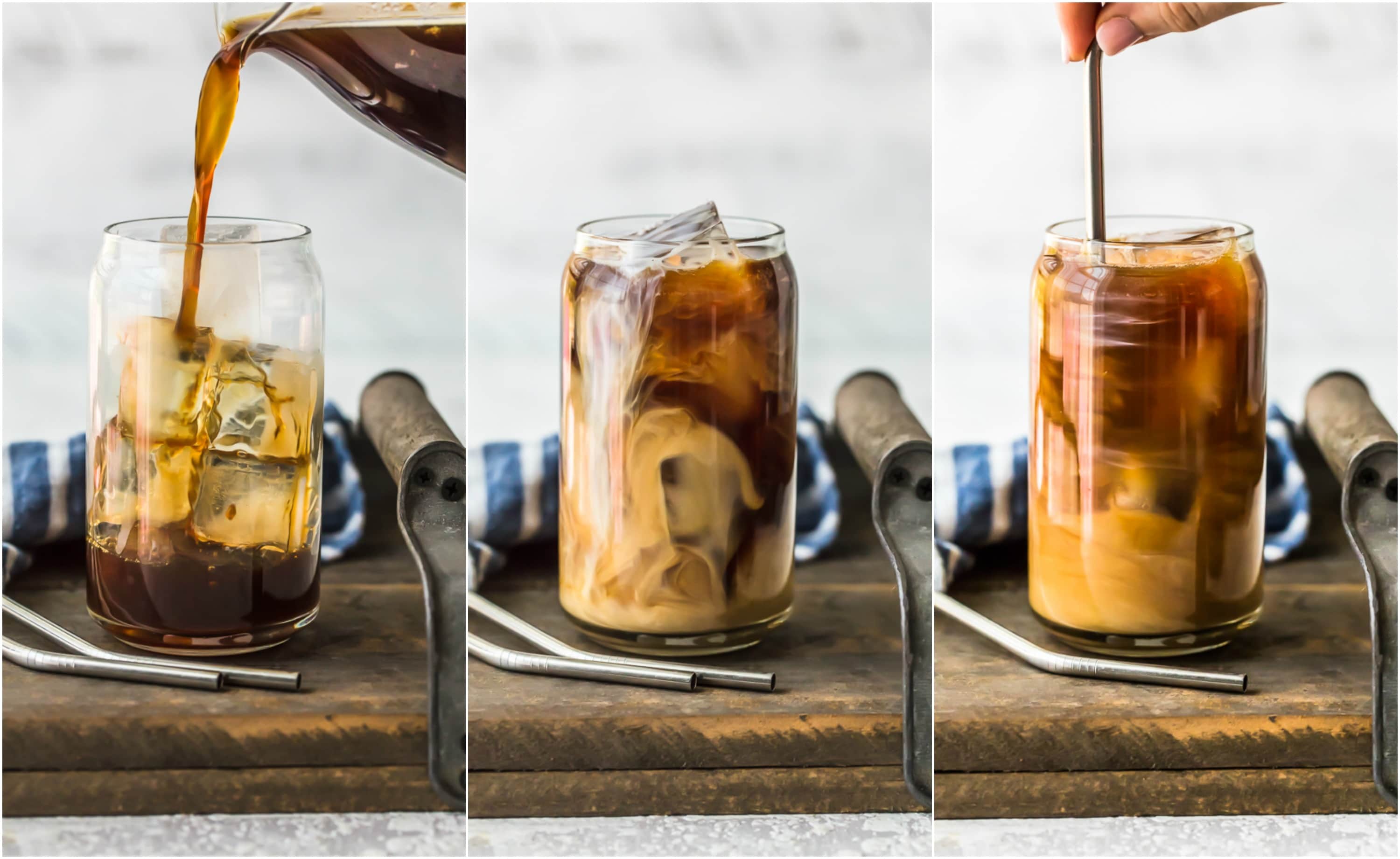 steps of making iced coffee