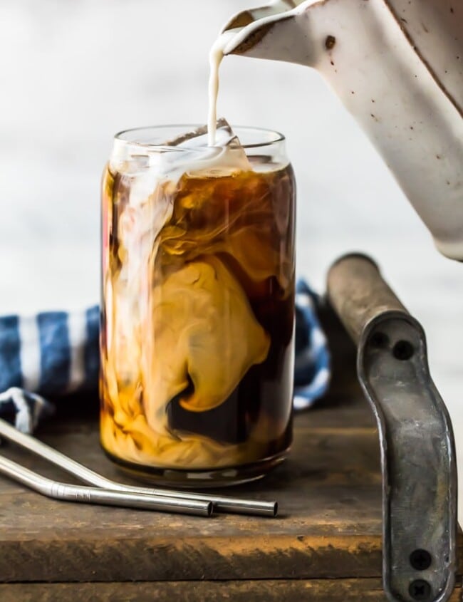 iced coffee with creamer