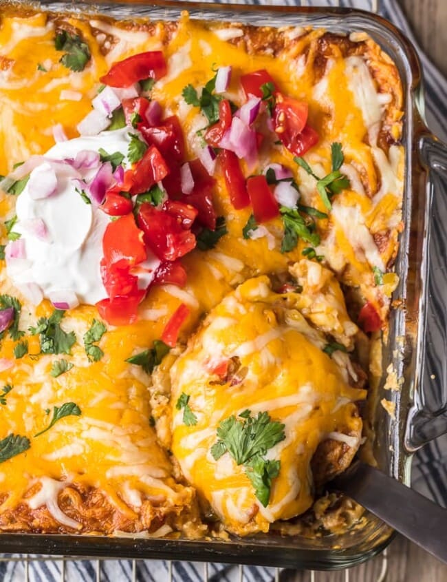 King Ranch Casserole is a creamy, cheesy, Tex-Mex inspired casserole filled with amazing ingredients. This King Ranch Chicken Casserole is made without canned soup or Velveeta!