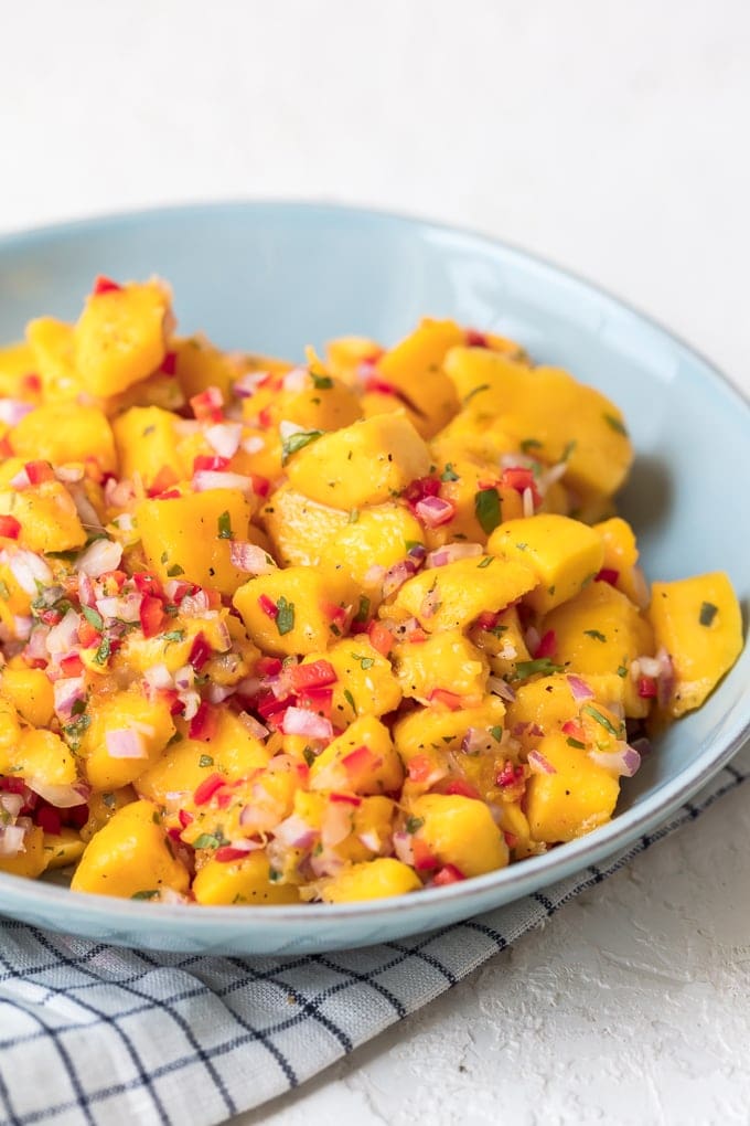 Mango Salsa recipe in a bowl