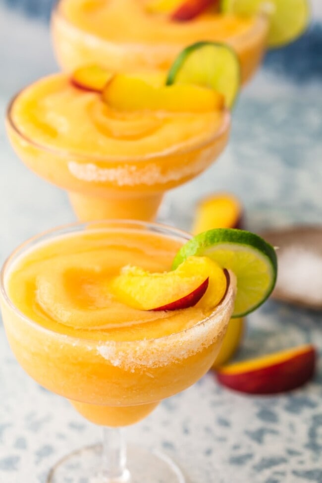 Skinny Peach Frozen Margarita Recipe The Cookie Rookie® (VIDEO!!)