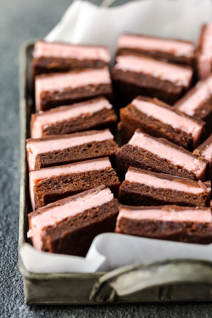 Chocolate Covered Strawberry Brownies
