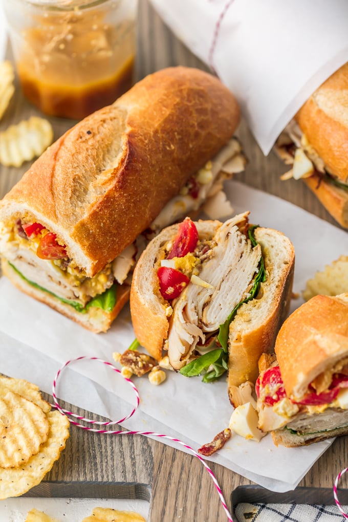 Chicken Sub Sandwich with Cobb salad
