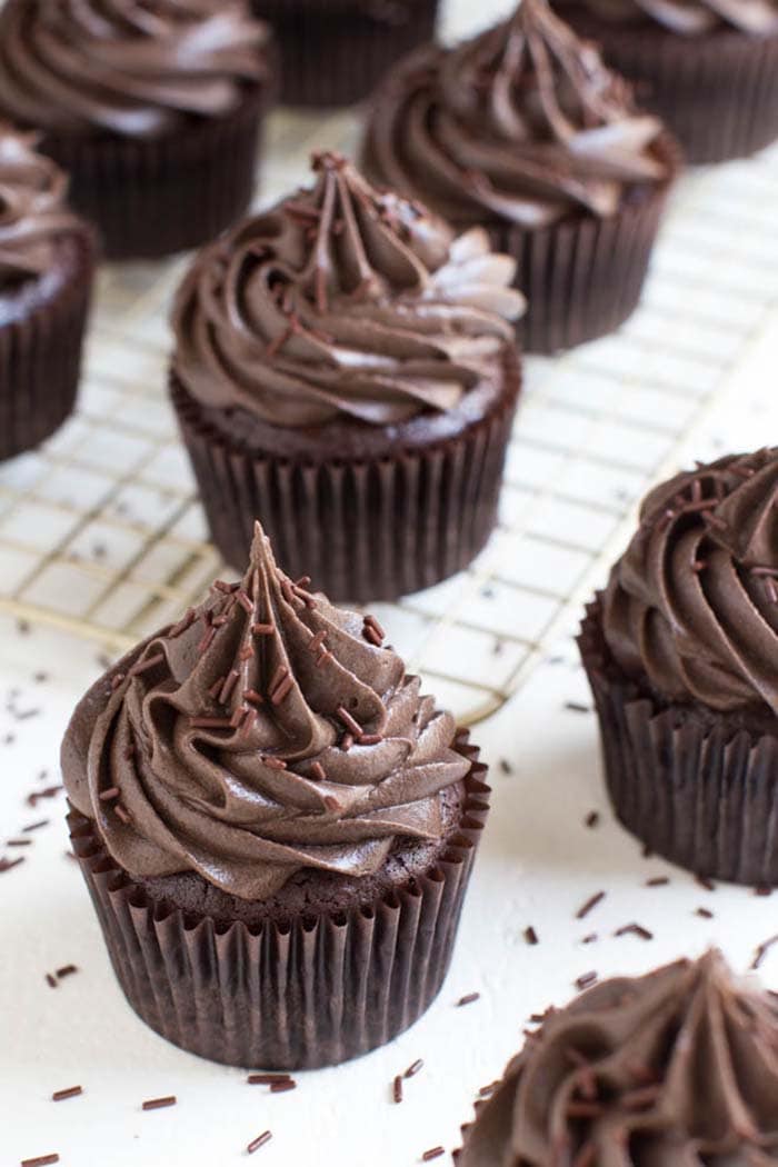 Flourless Mexican Chocolate Cupcakes | Spoonful of Flavor