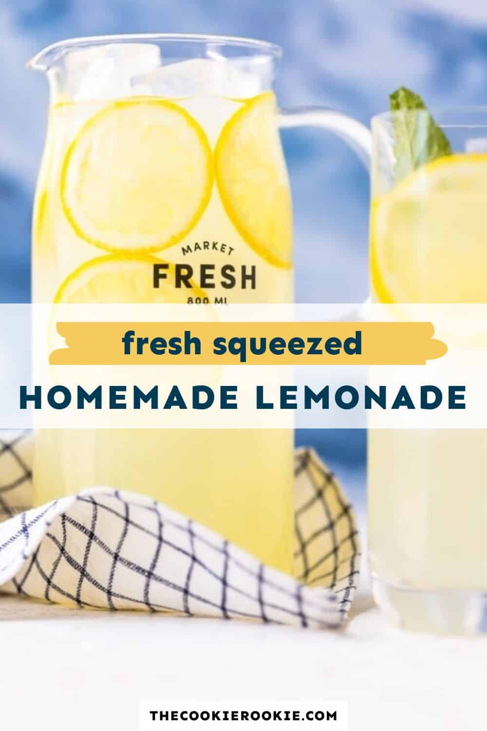 homemade lemonade pin image